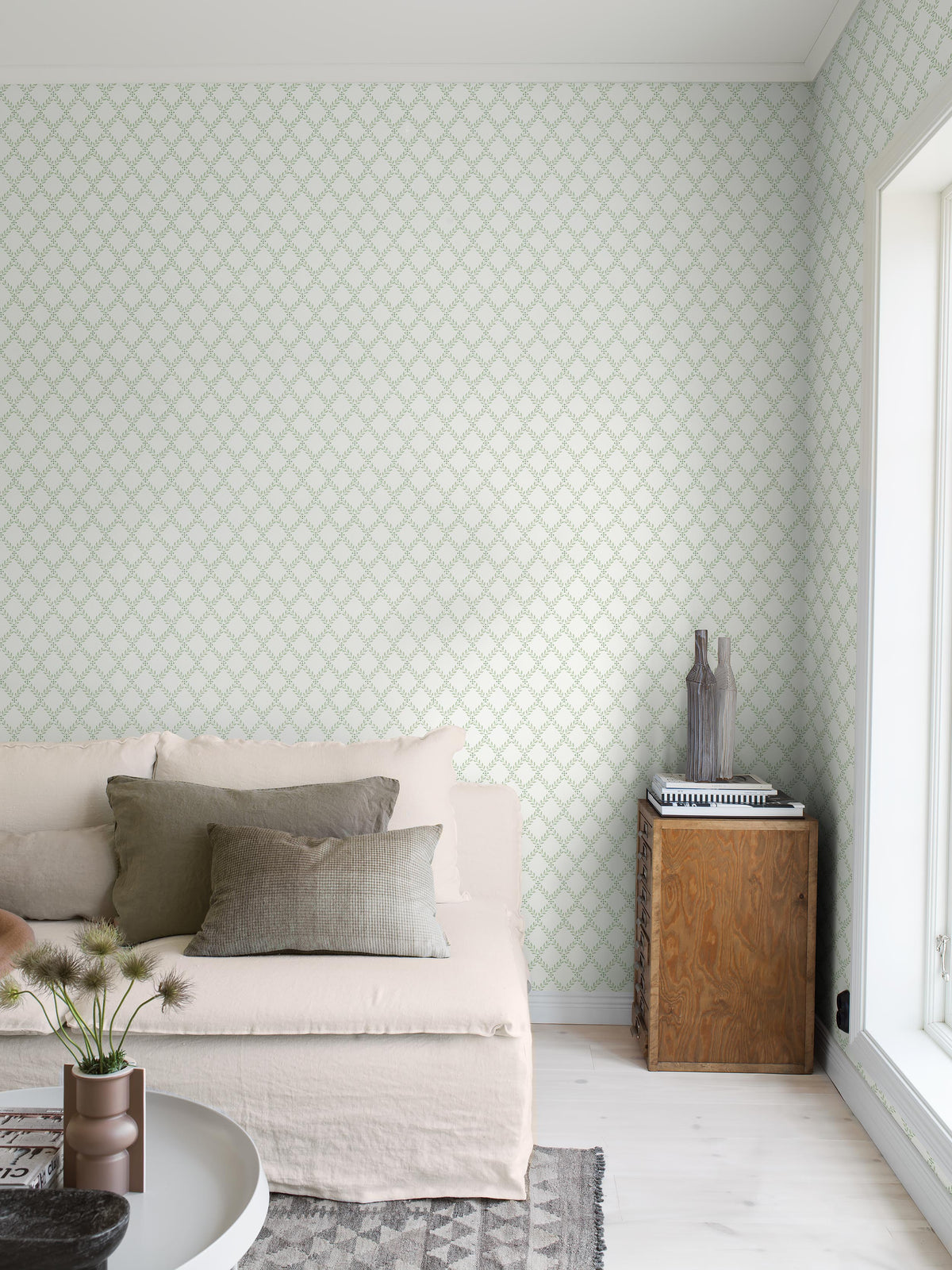 Trellis Leaves - Livingroom Roomshot