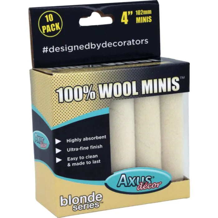 Axus Blonde 100% Natural Wool Mini Sleeve - 10 Pack
