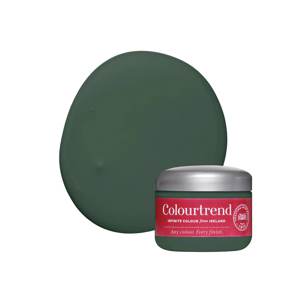 dark green sample, colourtrend, christmas wreath