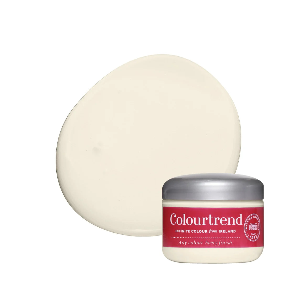 off white sample pot in colourtrend