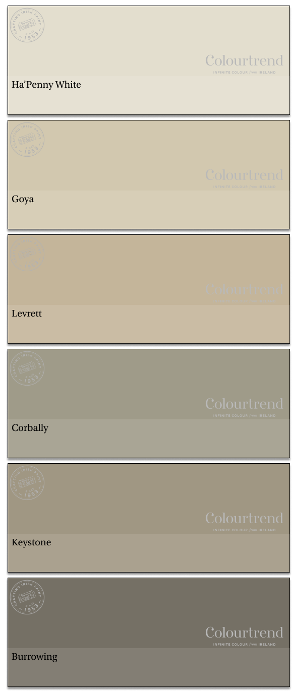 Colourtrend Ha'penny White to Burrowing #7