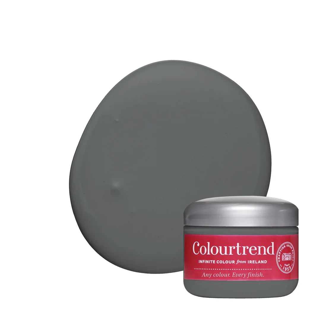 dark grey sample pot