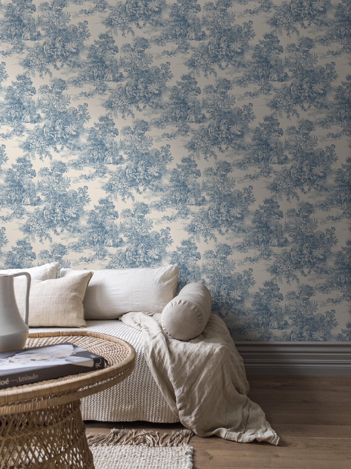 Toile de Jouy - 7767 ToileDeJouy Livingroom Roomshot