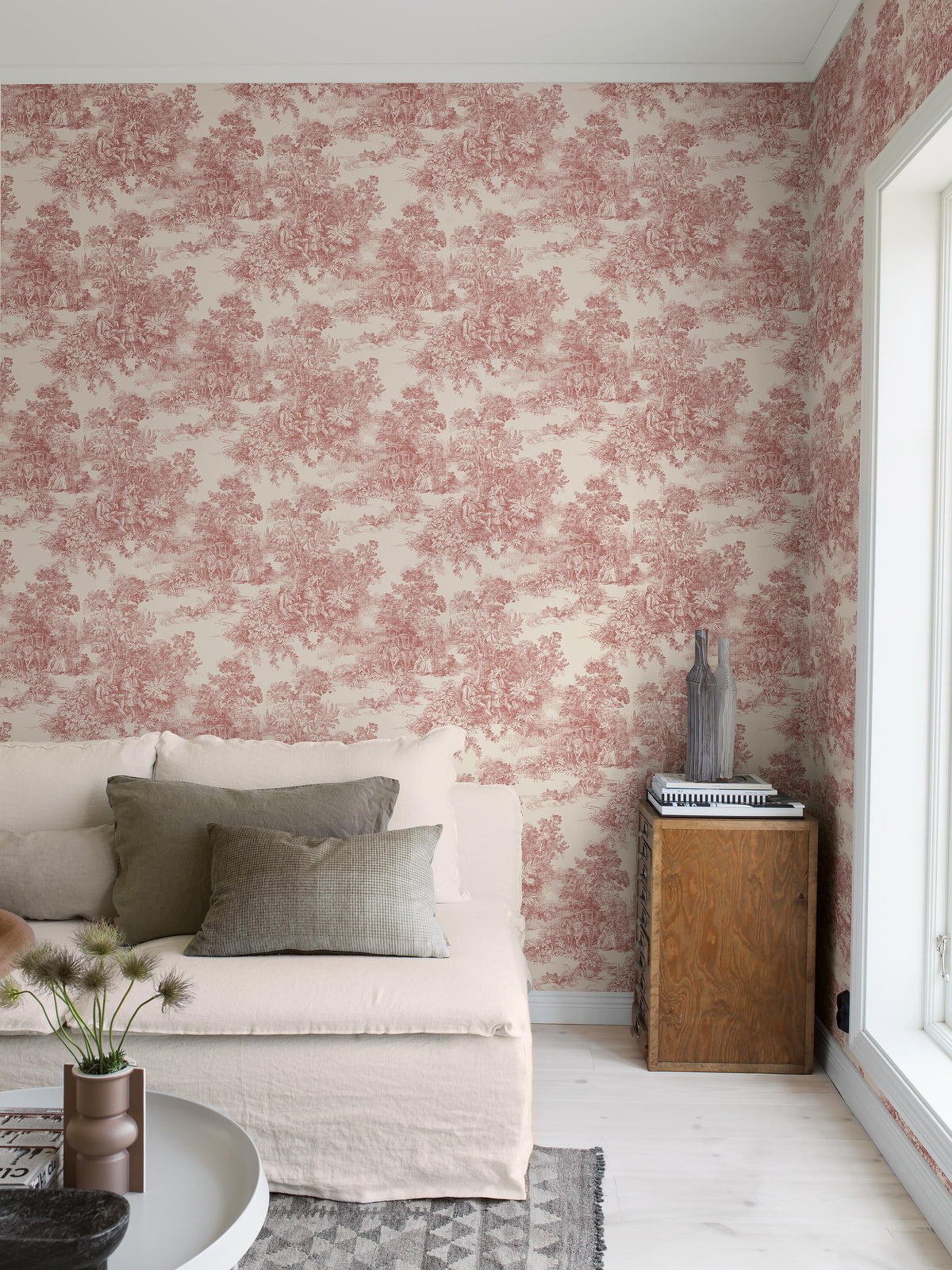 Toile de Jouy - 7768 ToileDeJouy Livingroom Roomshot