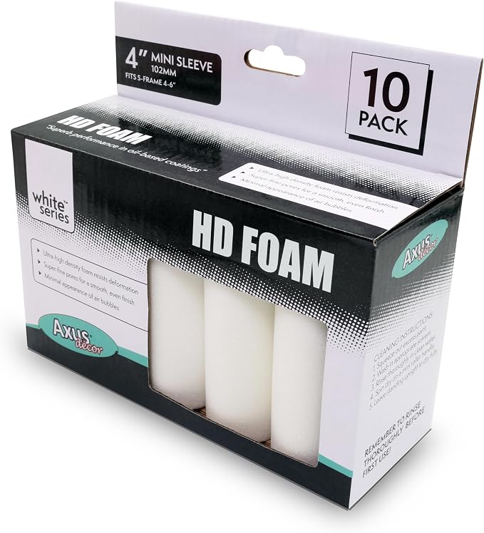 Axus Decor High Density Foam Mini 4 Inch, Pack Of 10