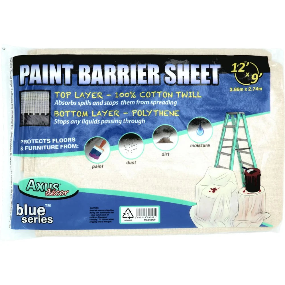 Axus Decor Blue Series Paint Barrier Sheet 12'X9'