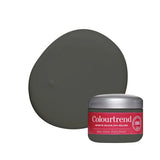 green black sample pot colourtrend paint white background 