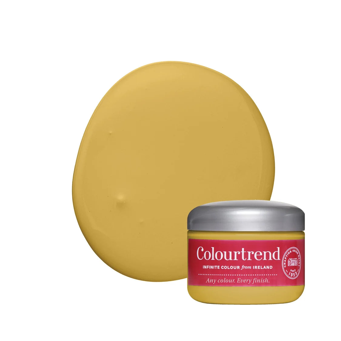 Colourtrend French Mustard 100ml sample pot in Interior Matt finish