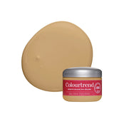 Interior painted in Colourtrend Treacle Pudding warm gold paint colour