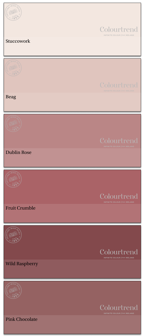 Colourtrend Stuccowork to Pink Chocolate #17