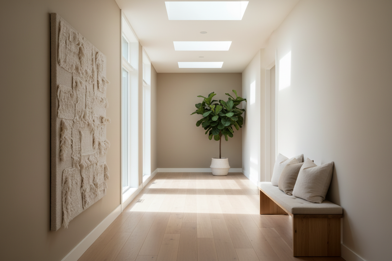 image of a hallway neutral in natural light